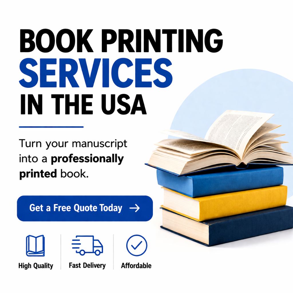 Book printing services in the USA