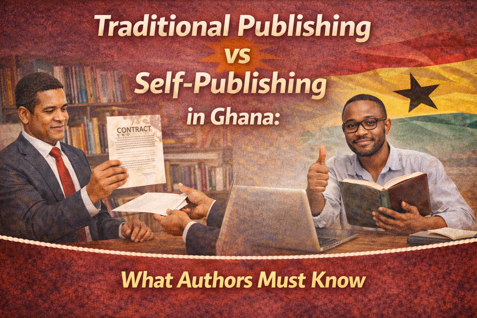 Traditional Publishing vs Self-Publishing in Ghana: What Authors Must Know