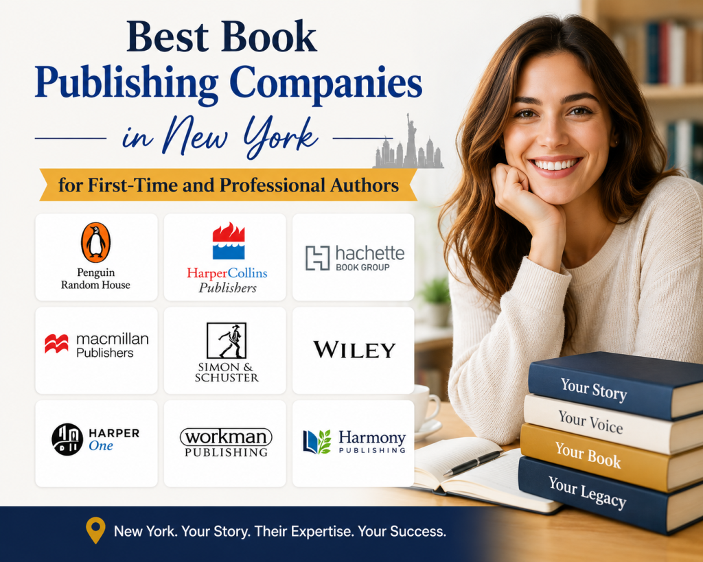 Best Book Publishing Companies in New York for First-Time and Professional Authors